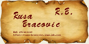 Rusa Bracović vizit kartica